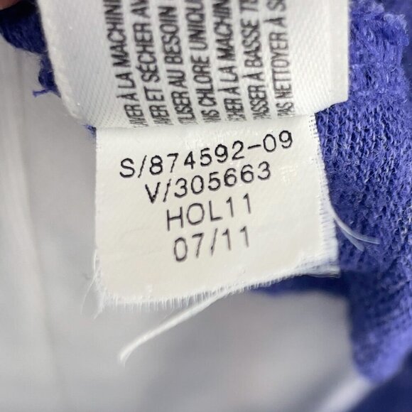 GAP Athleisure Long Sleeve Blue Purple Slightly translucide Tee Casual sz‎ Small - Picture 6 of 7